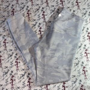 Lululemon Gray Camouflage Leggings